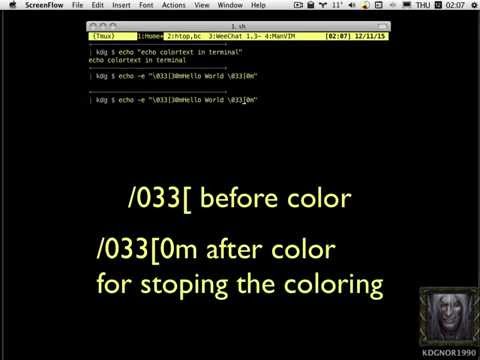 HowTo Echo Part 1 : Color Text "Mute"