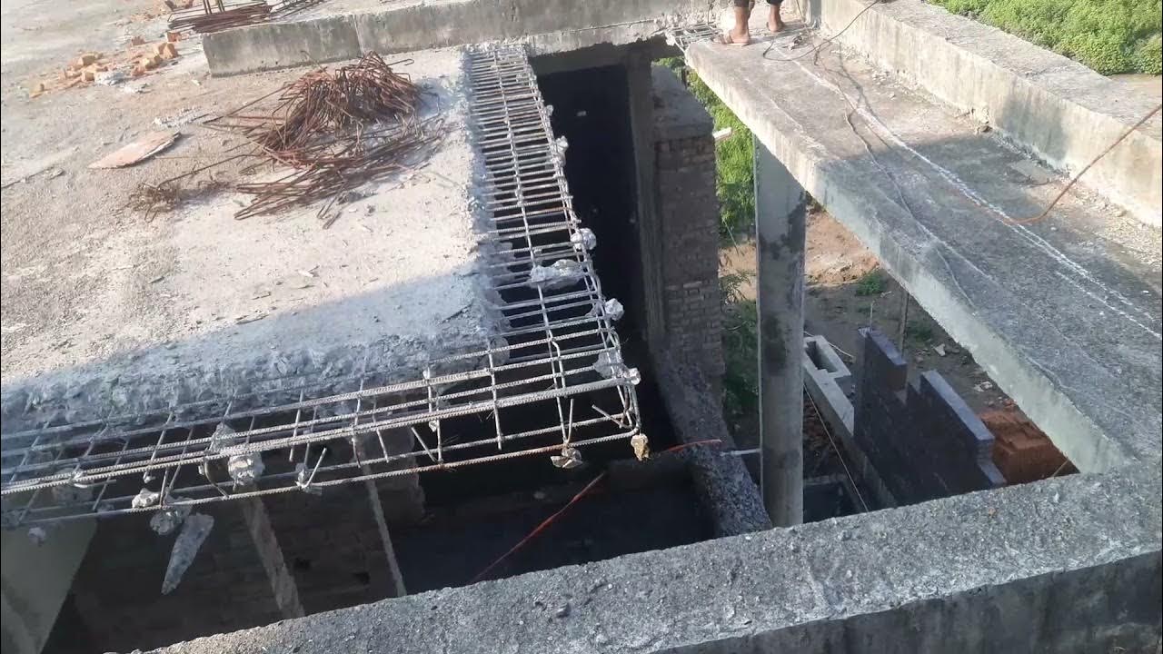extension of old slab (part 1 ) / how to extend concrete slab / old