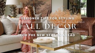 Designer Decorating Tips For Fall | Cozy Fall Decor Ideas 2023