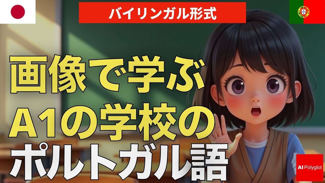 画像で学ぶA1の学校のポルトガル語 (バイリンガル形式) | 音声学習 | リスニング練習