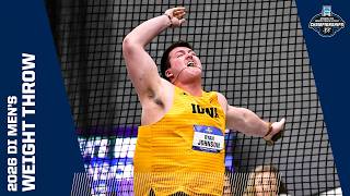 Men's weight throw - 2026 NCAA indoor track and field championships