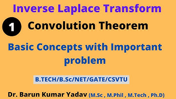 Convolution Theorem | Inverse Laplace Transform |part 11 | #barunmaths #bsc #ConvolutionTheorem