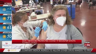 Gov. Newsom promotes COVID-19 booster shots