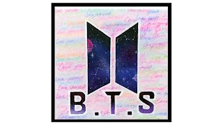 BTS Logo / Love Yourself / Acrylic painting with Masking tape #18