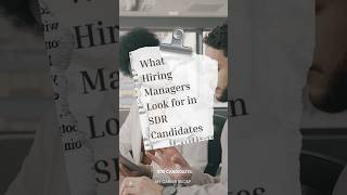 What hiring managers actually look for.. #techsales #sales #careertips