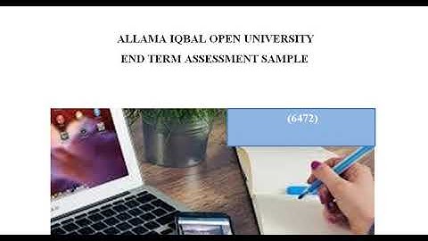 Aiou Solved Assignment (6472) ETA Sample Autumn 2019