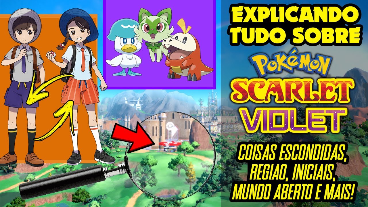 Pokémon Scarlet e Violet  Tudo sobre gameplay, trailers e mais - Canaltech