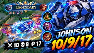 Flawless Roaming!!! Johnson The Driving Tank!! - Build Top 1 Global Johnson - MLBB