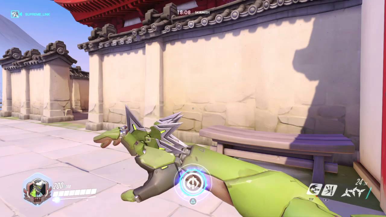 Genji jump trick flank