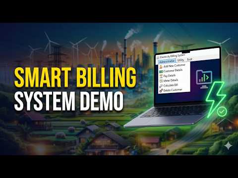 Smart Electricity Billing System Demo | Full Portfolio Project Overview #ElectricityBillingSystem