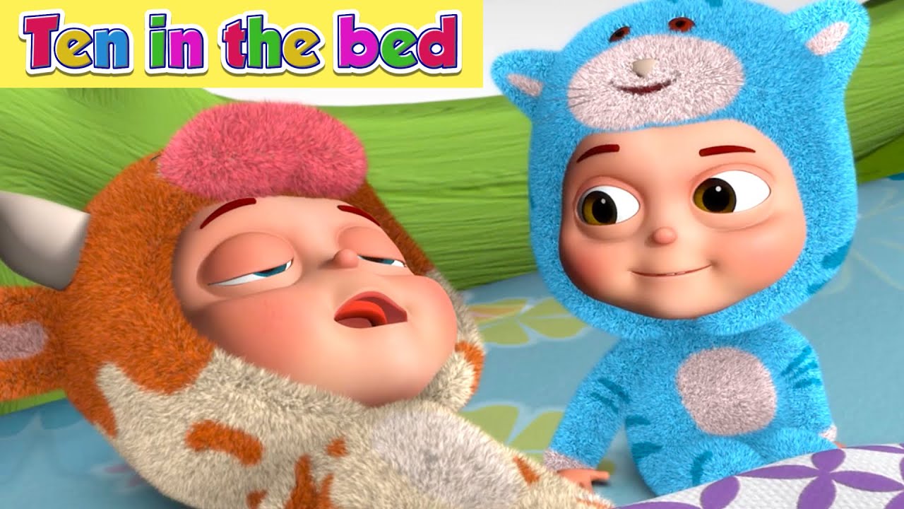 Ten In The Bed Song And More Nursery Rhymes & Kids Songs |Learning ...