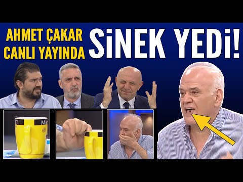 Ahmet Çakar canlı yayında sinek yedi!