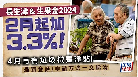 生果金／長生津2024｜長者生活津貼/高齡津貼最新金額！申請資格/年齡要求/離港限制/所需文件一文睇清｜星島頭條 - 天天要聞