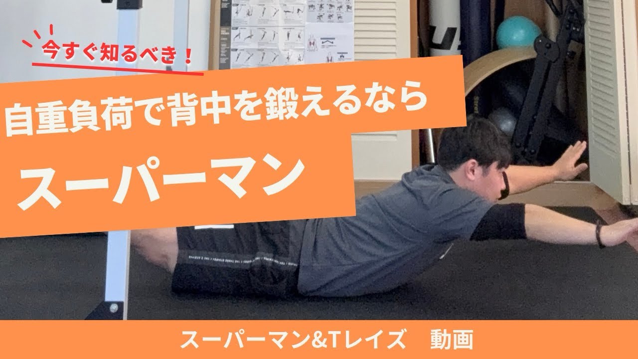 【初心者OK】家でできる背中トレーニング