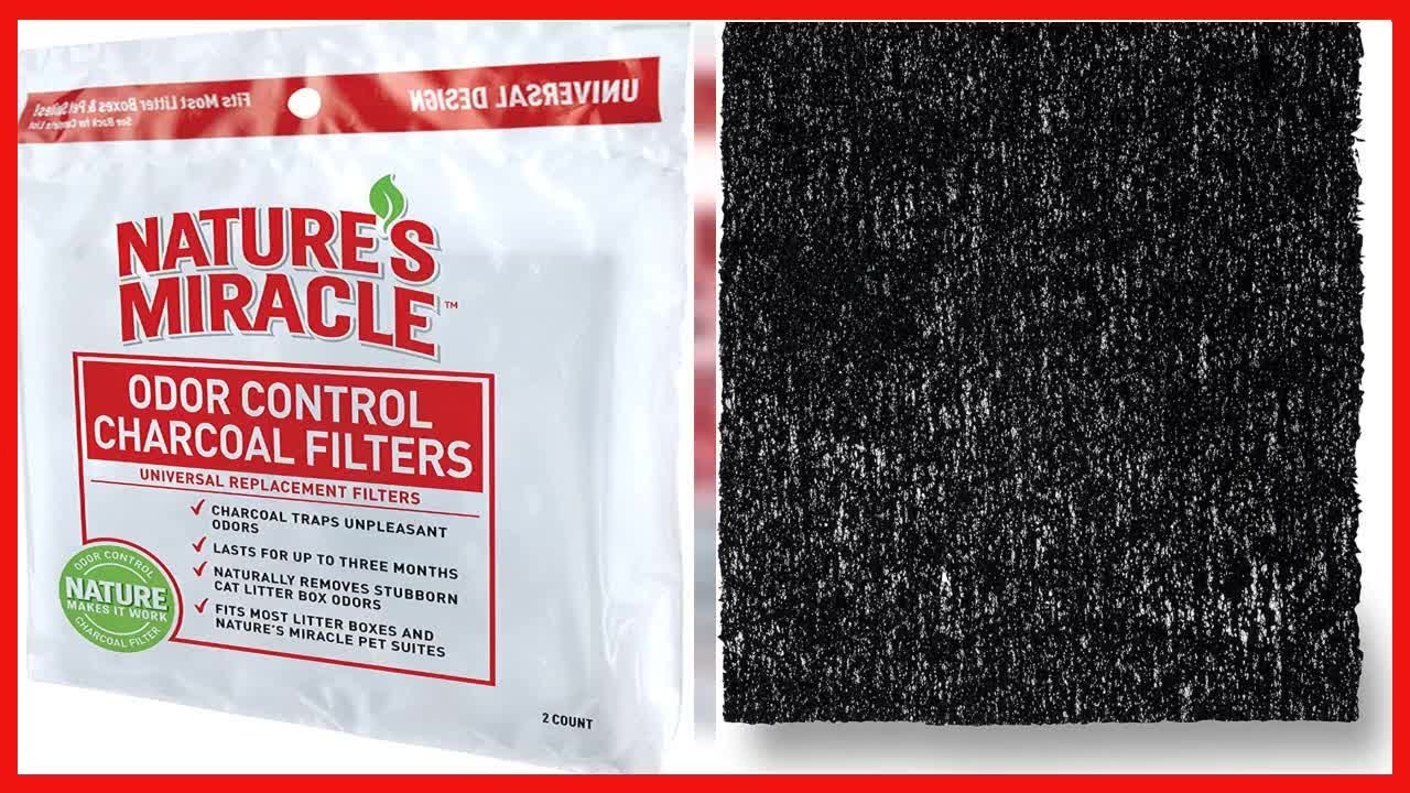 Natures Miracle Odor Control Universal Charcoal Filter, 2-Pack