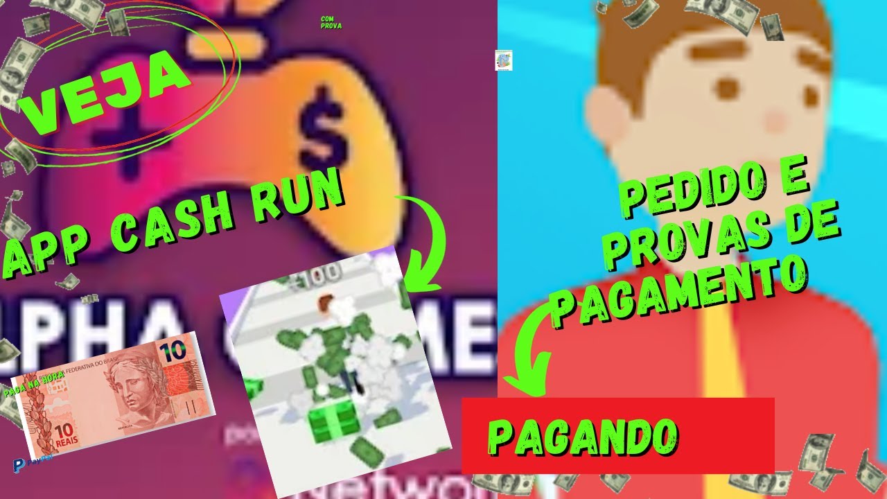 APLICATIVO CASH RUN 👉 PEDIDO E PROVAS DE PAGAMENTO [ VEJA] - YouTube