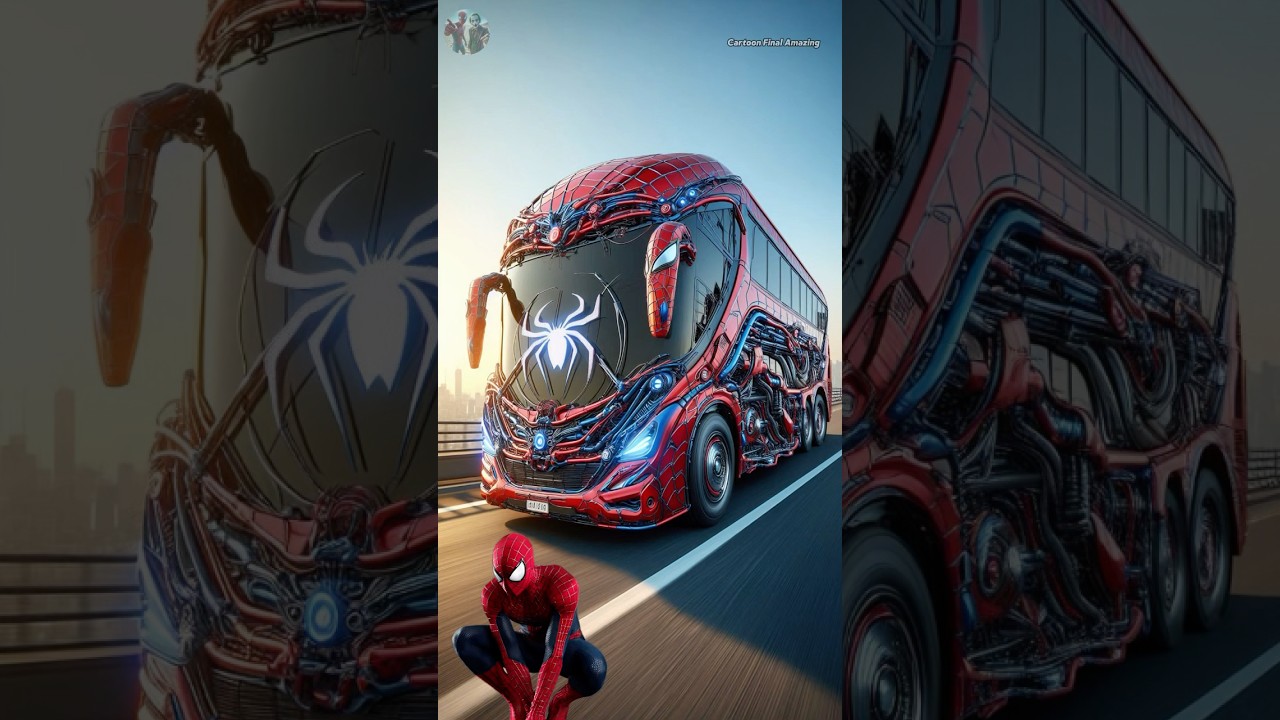 Spider-man As a Bus - All Characters 
