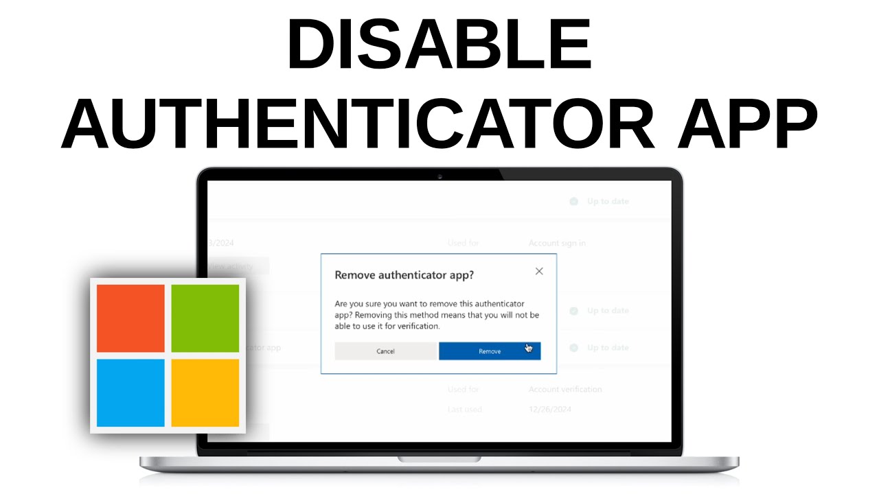 How to Remove Authenticator App in Microsoft Account YouTube
