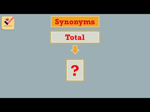 Total | Synonyms [ 4 ] | Synonyms of Total | Similar words of Total |  Vocabulary | English Words