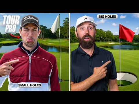 Golf to GIANT Holes Vs Normal Holes!