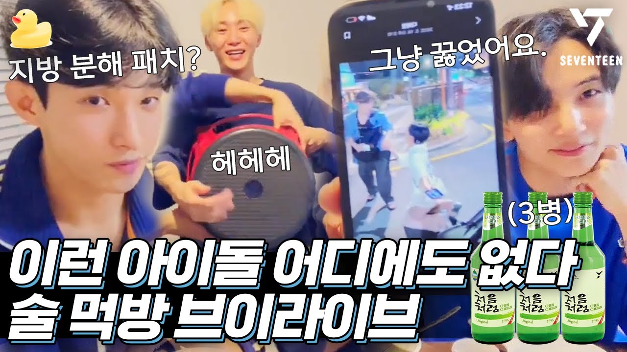 [SEVENTEEN] EP.3 썰을 품은 소주 브이라이브 (술븐틴 음주 브이라이브를 고잉 컨셉으로 줄여보았다)