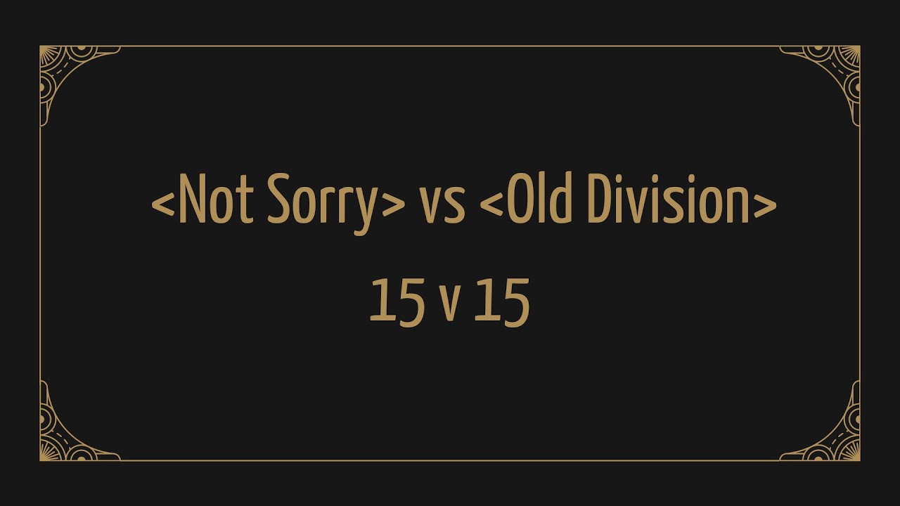 Not Sorry vs Old Division GvG  --- 15v15 Warmane Icecrown