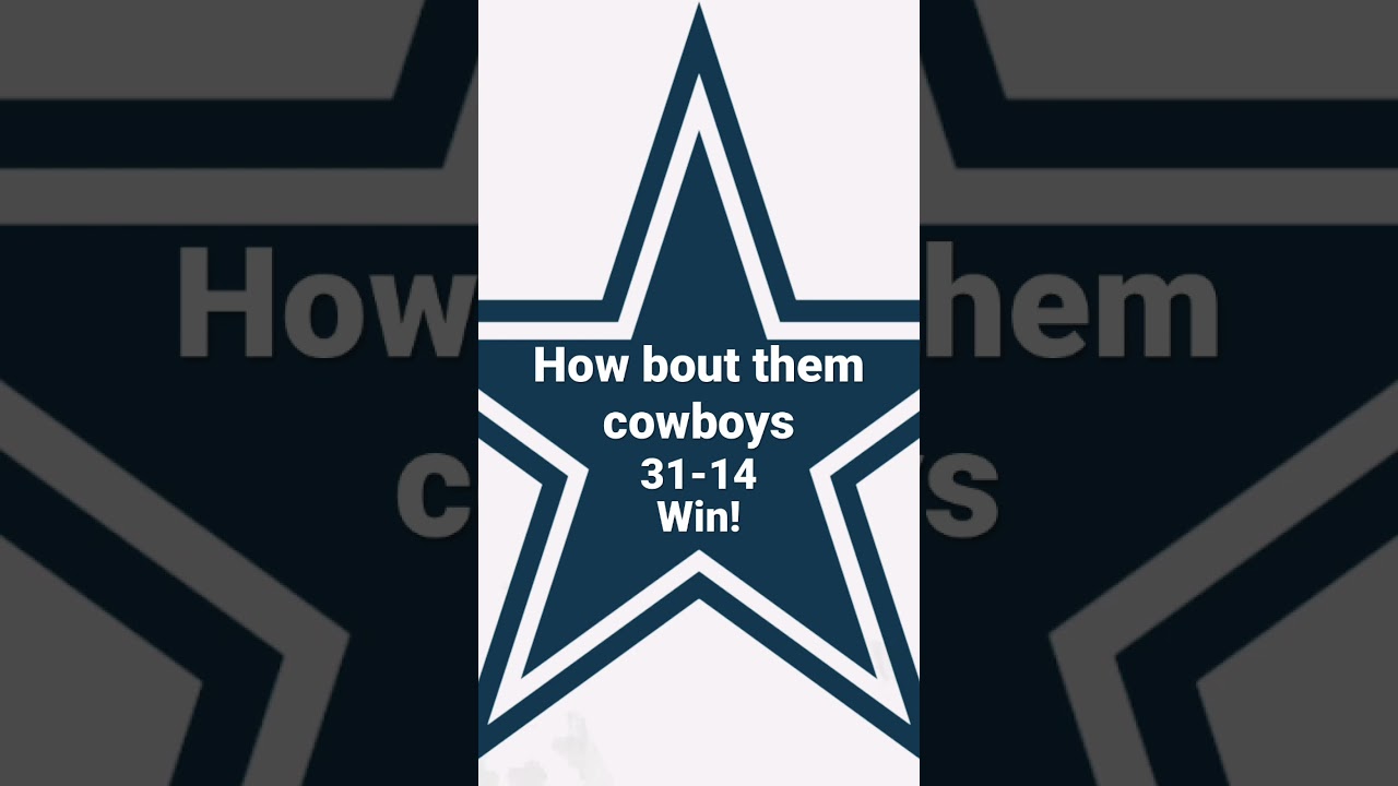 How bout them cowboys
