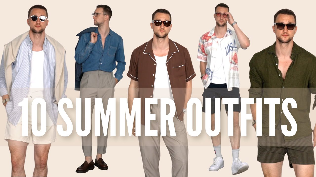 10 Summer Outfits For Men | Styling Summer Shirts - YouTube