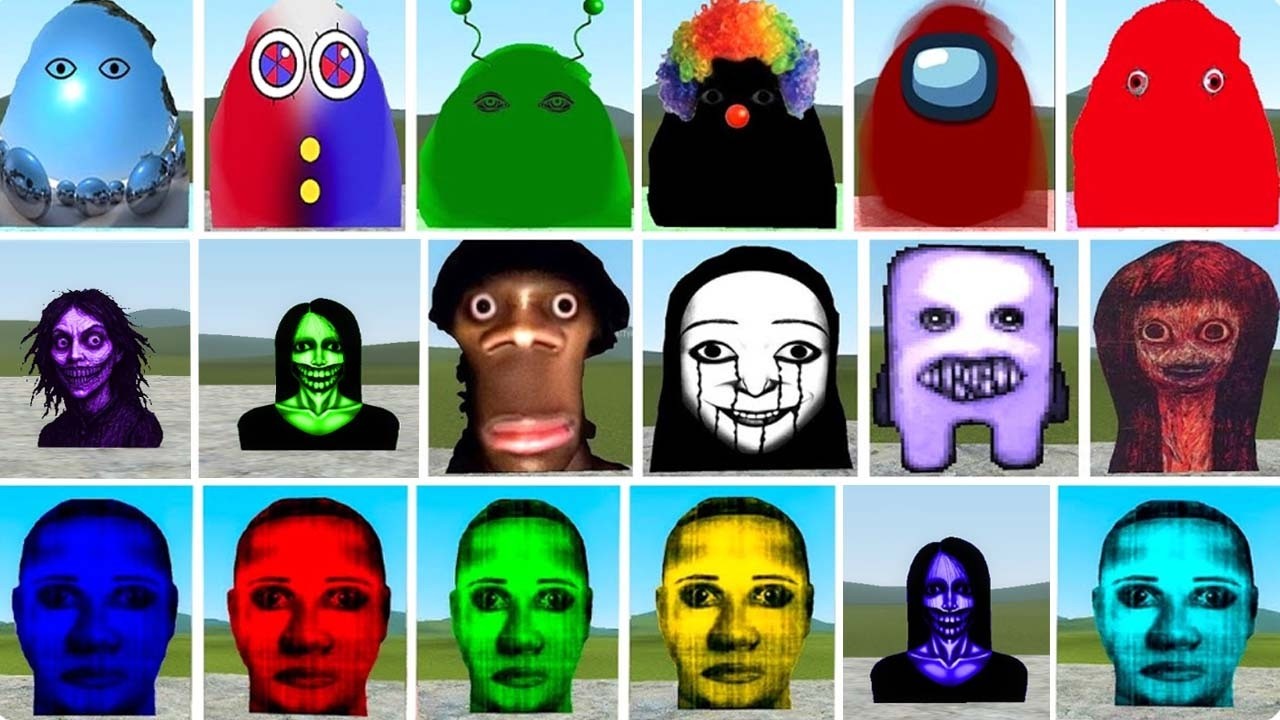 ANGRY MUNCI NEXTBOT, TOO MUCH NEXTBOTS FAMILY AND SELENE DELGADO FAMILY In Garry's Mod