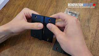 Square Barrel Hinges 3 1/2'' x 3 1/2'' by RenovationOutlet