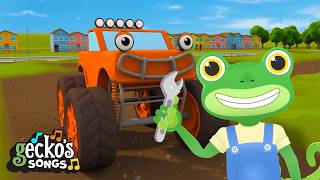 monster trucks song gecko s garage cartoons kids toddler