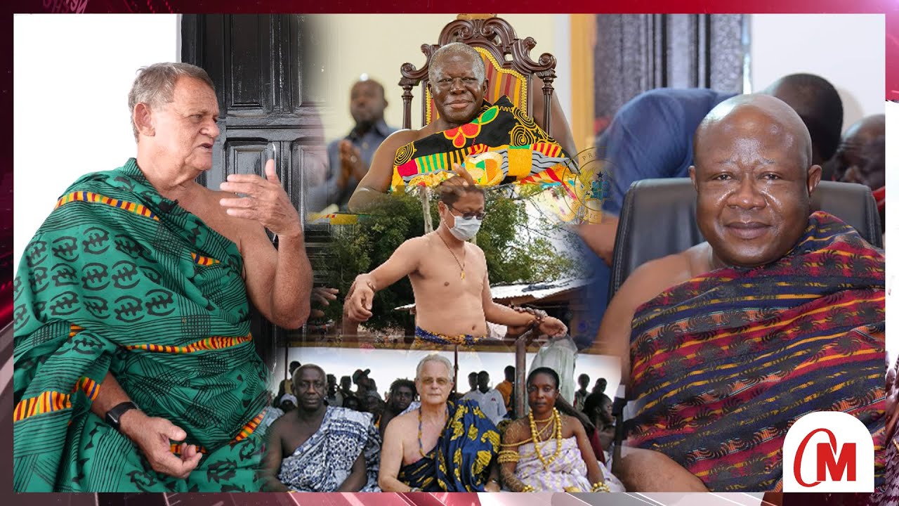 👏EXTRAORDINARY : Meet First Ever Whiteman Made Abusuapanin In Historic Asante Town Kumawu