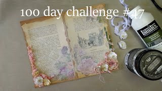 #47 shabby chic journal insert