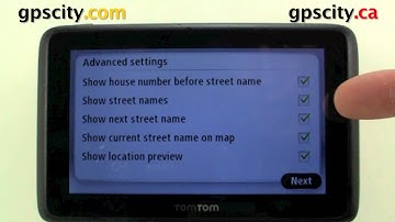 Tomtom GO series advance map setup with GPS City
