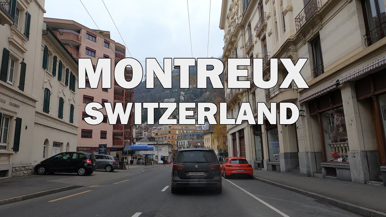 Montreux, Switzerland - Driving Tour 4K