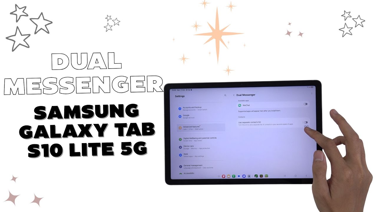 How to Enable Dual Messenger on Galaxy Tab S10 Lite 5G