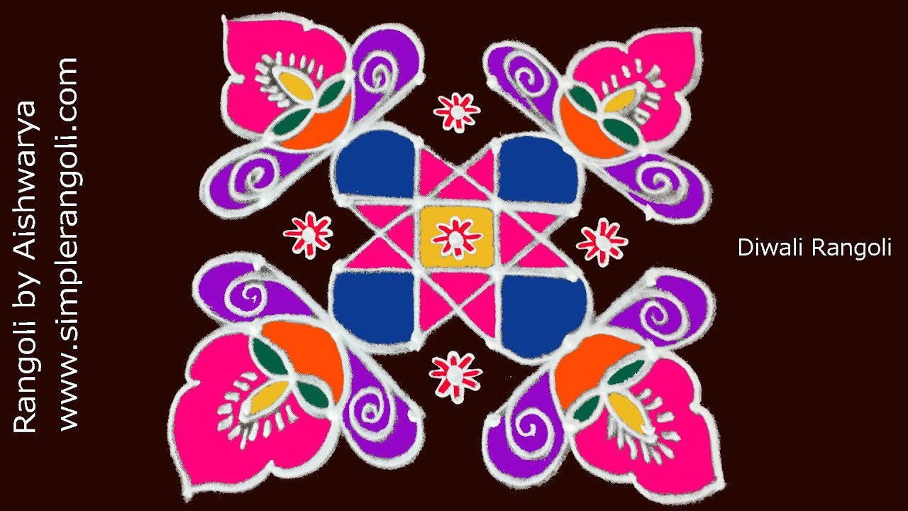 Trendy Diyas Creative Padi Designs Kolam