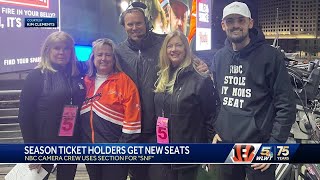Bengals season ticket holders get upgraded seats after NBC uses section for SNF cameras