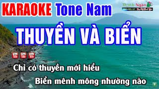 Thuyền Và Biển Karaoke Beat Nam Chuẩn | Nhạc Sống Thanh Ngân