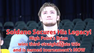 Brian Soldano | High Point | 2022 190 lb. NJ State Champion | Tournament MOW + 3rd-straight title!
