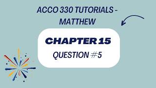 Chapter 15 Period Cost Allocation Question #5