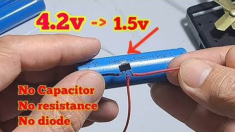 Hạ Áp 4.2V xuống 1.5V bằng cách Tuyệt Vời này! Bạn đã biết chưa?