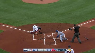 TOR@BOS: Morales hammers a two-run double to left