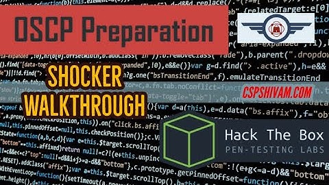 HTB Shocker walkthrough - OSCP Preparation