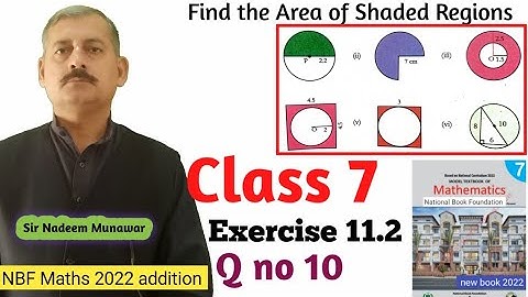 Class 7 Exercise 11.2 Q no 10 NBF Maths Ex 11.2  Find radius  diameter circumference in given figure