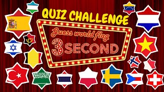 Guess The Flag In 3 Seconds Part #2 🚩🌍🧠 | Easy, Medium, Hard, Impossible | Taylor Rsv