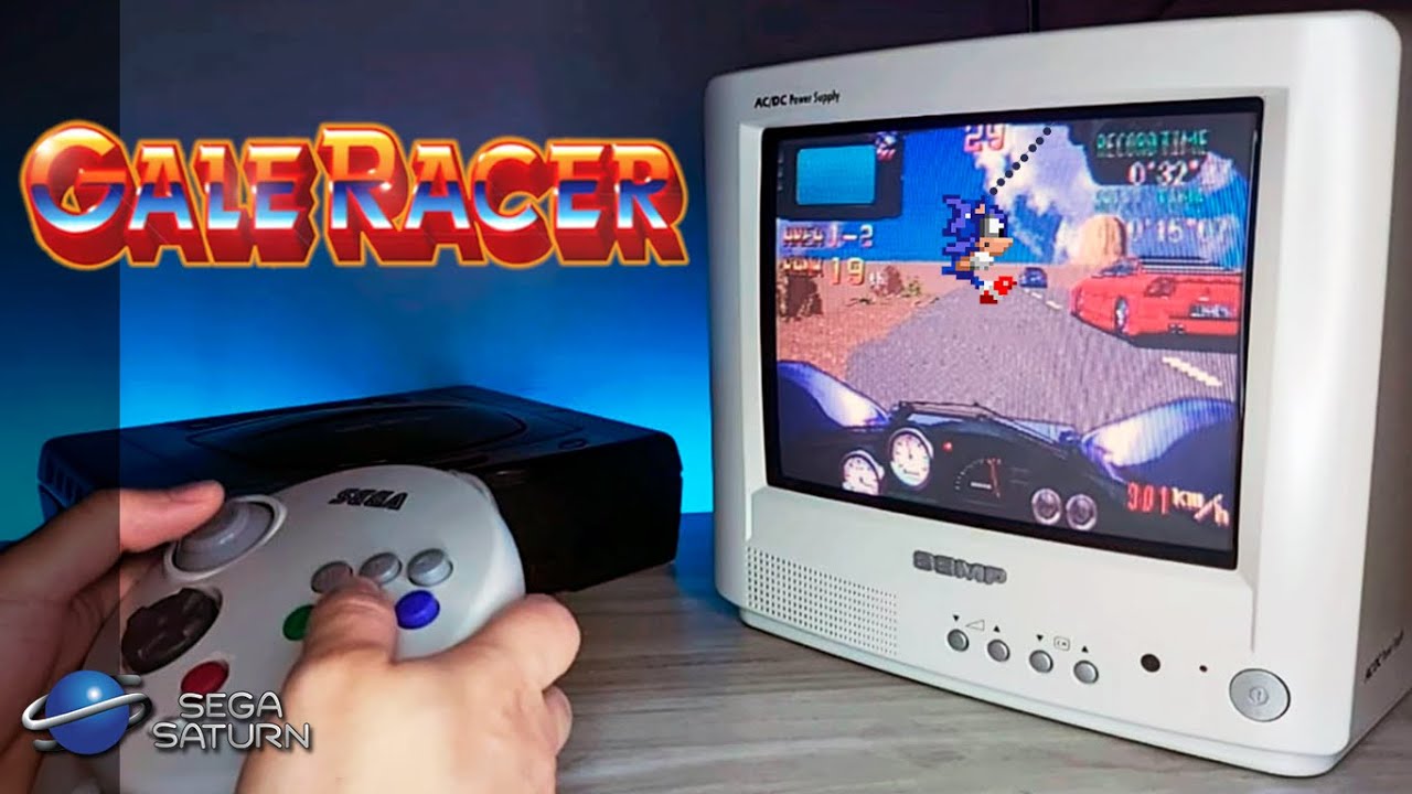 Gale Racer (3D Control Pad) - Sega Saturn Gameplay