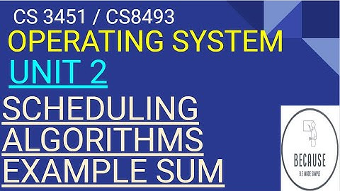 2.3.7 Scheduling example with all different algorithms in Tamil