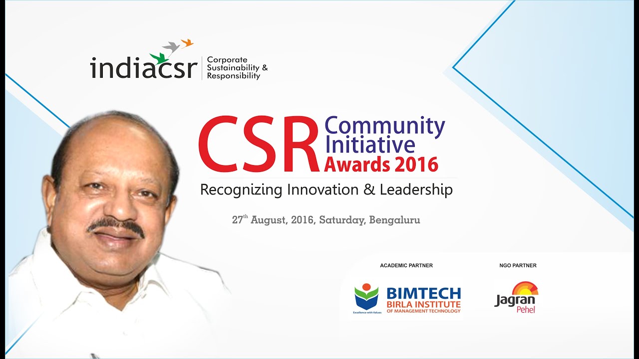 T. B. JAYACHANDRA, Hon'ble Minister, Govt. of Karnataka Speaking at INDIA CSR AWARDS 2016