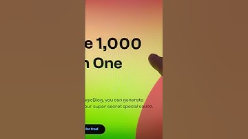 Generate 1000 Words blog post in 1 click! #shorts